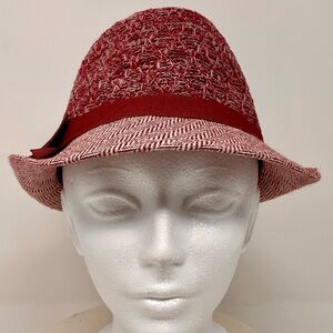Men’s Vintage Red Fedora Hat